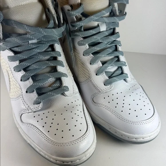 Nike Dunk Sky Hi White Dove Grey Women’s Size 9 Hidden Wedge Sneakers - Picture 8 of 12
